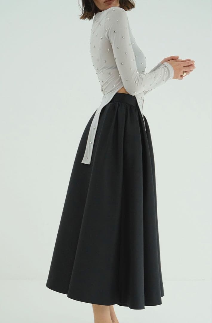 【新品正規品】2026SS CLANE VOLUME FLARE SKIRT