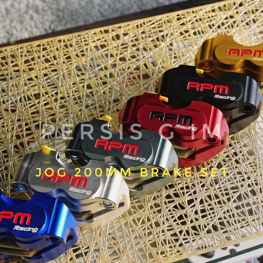 200mmビッグローターセット3穴グレーJOG系 ZR アクシス bw's
