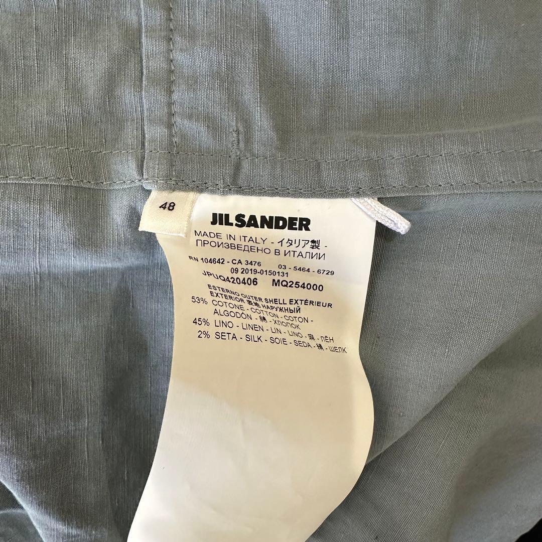 JIL SANDER + ミリタリー モッズコート ブルー 48