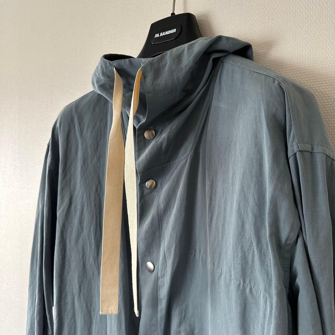 JIL SANDER + ミリタリー モッズコート ブルー 48