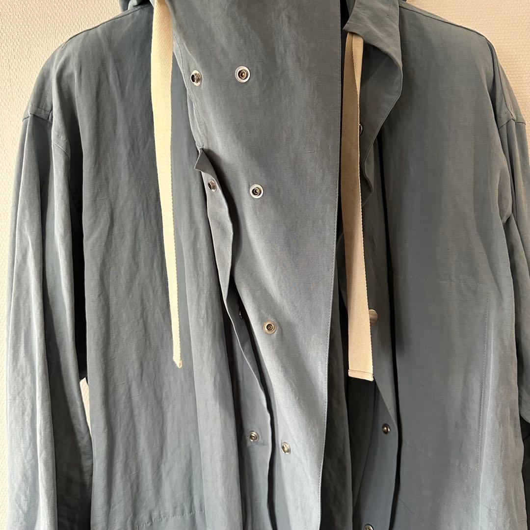 JIL SANDER + ミリタリー モッズコート ブルー 48