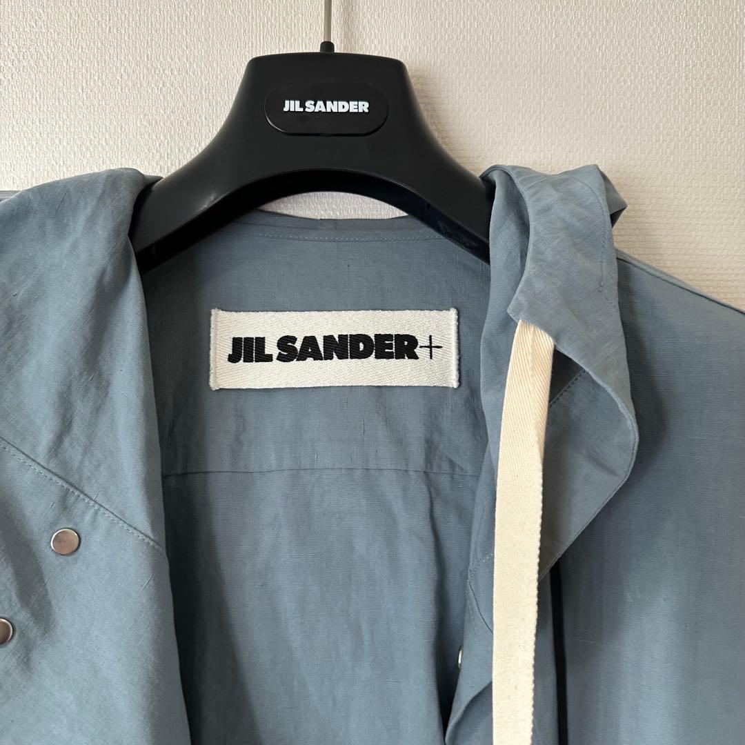 JIL SANDER + ミリタリー モッズコート ブルー 48