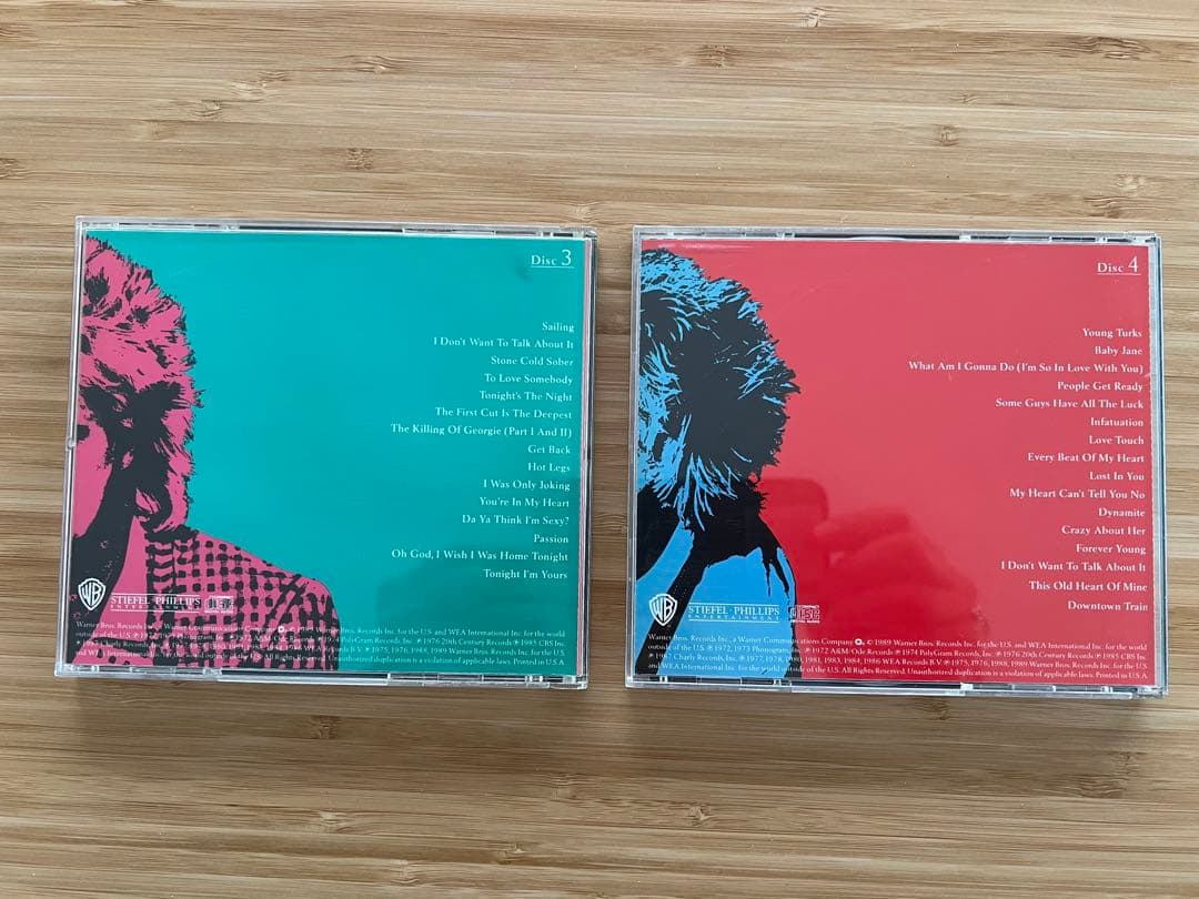 ロッド・ステュアート 4枚組CD+ツアーパンフ Storyteller希少US盤