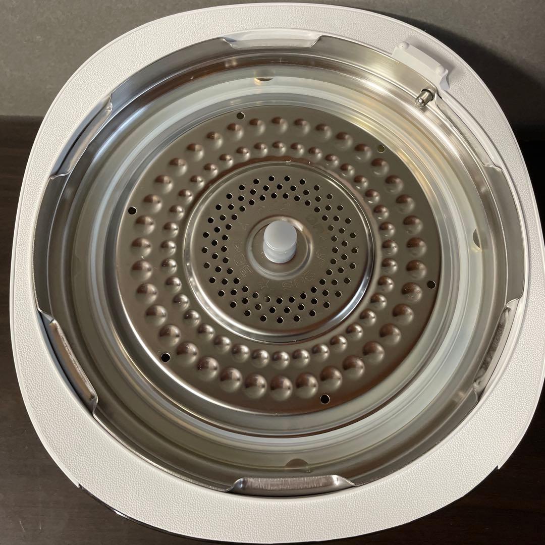 【一度使用】T-fal ティファール　ラクラ・クッカー　コンパクト白電気圧力鍋