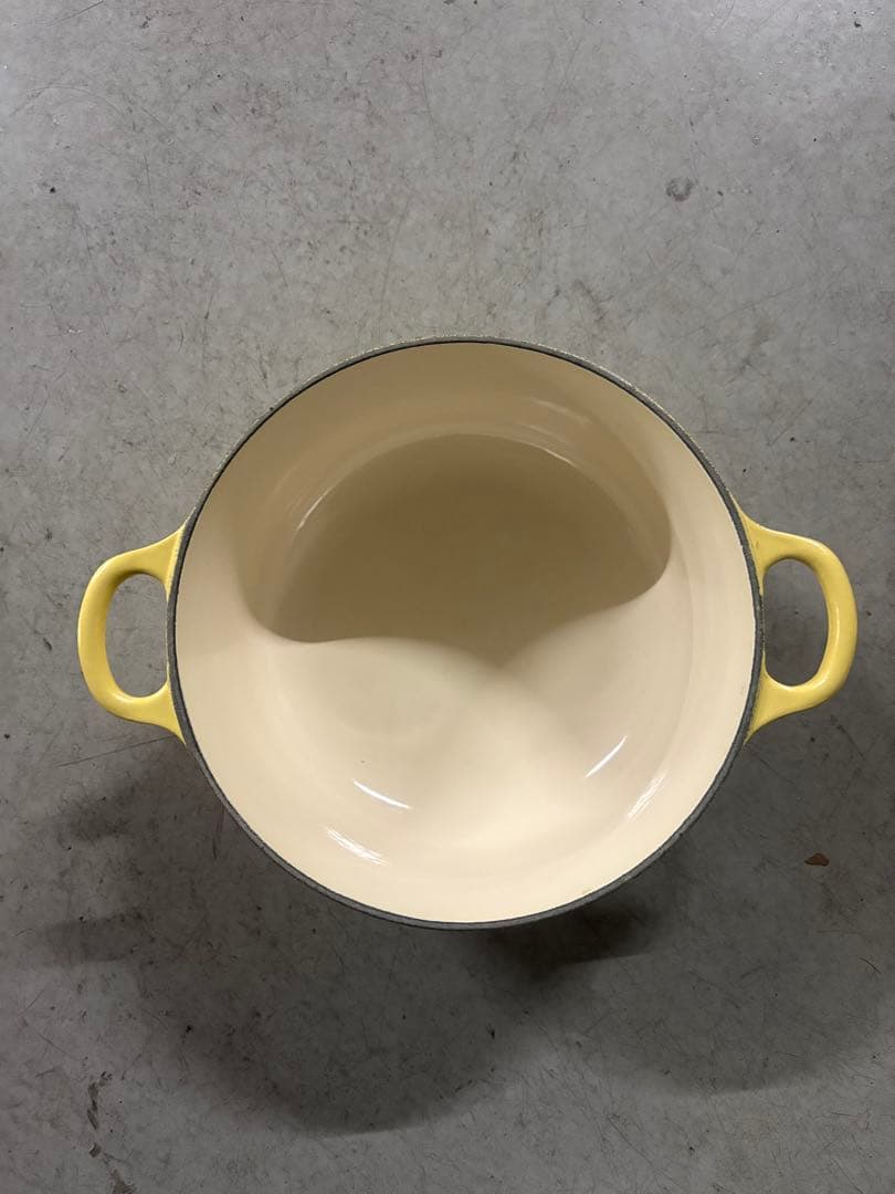 美品】ルクルーゼ ココットロンド 20cm ミモザ 鍋 LE CREUSET
