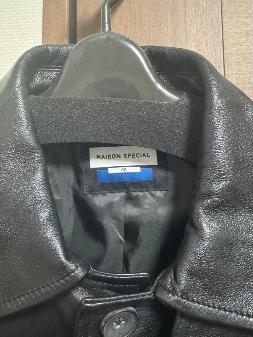 MAISONSPECIAL シープレザーカーコート