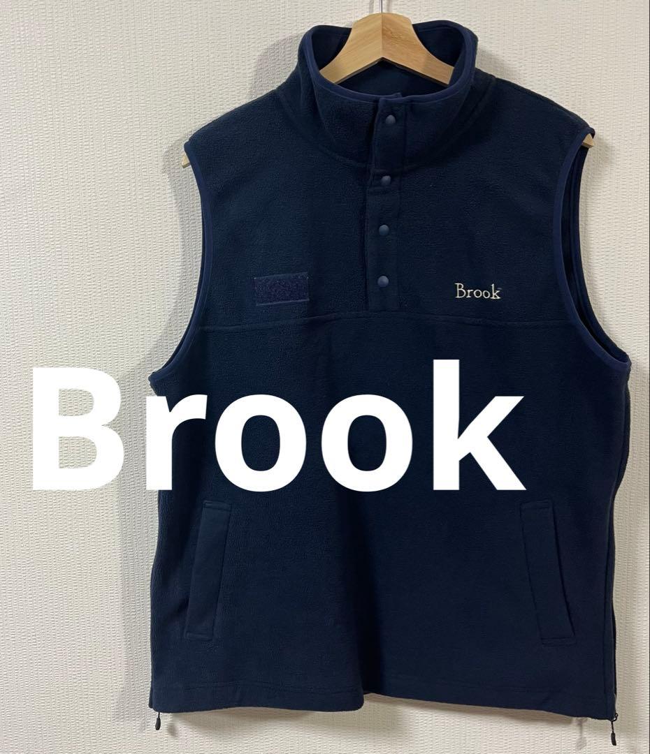 ブルック　Brook　フリースベスト　サイズ1　ネイビー　美品　2023AW