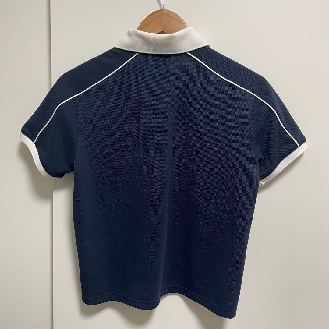 【美品】adidas スポーティー＆リッチ 半袖ポロシャツ ネイビー