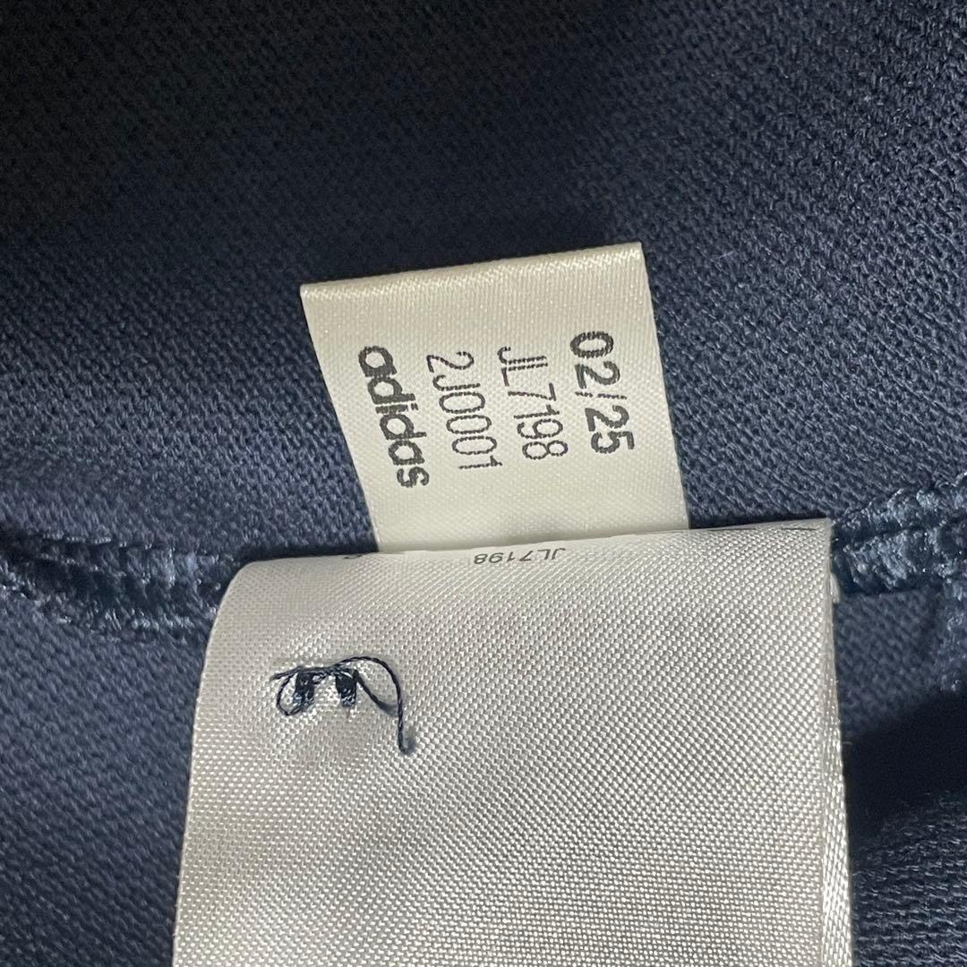 【美品】adidas スポーティー＆リッチ 半袖ポロシャツ ネイビー
