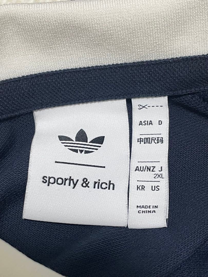 【美品】adidas スポーティー＆リッチ 半袖ポロシャツ ネイビー