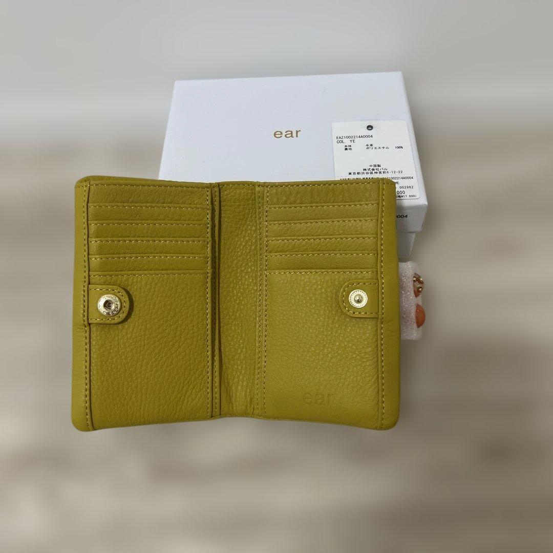 未使用　ear PAPILLONNER イアパピヨネ がま口折り財布