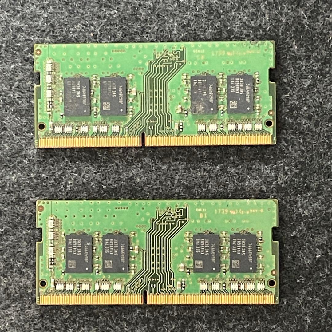 2X Samsung 8GB DDR4 SO-DIMM メモリー