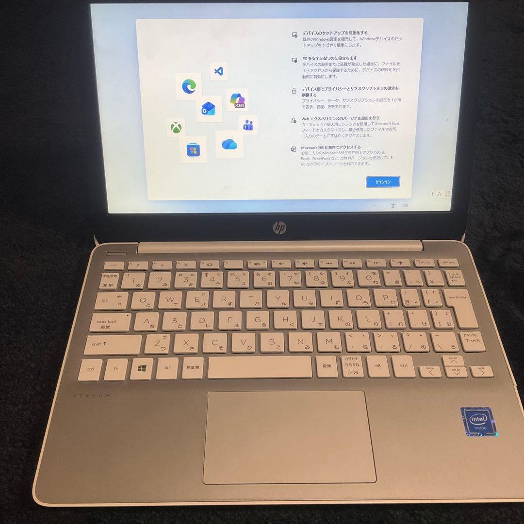 HP ノートPC ホワイト Intel搭載