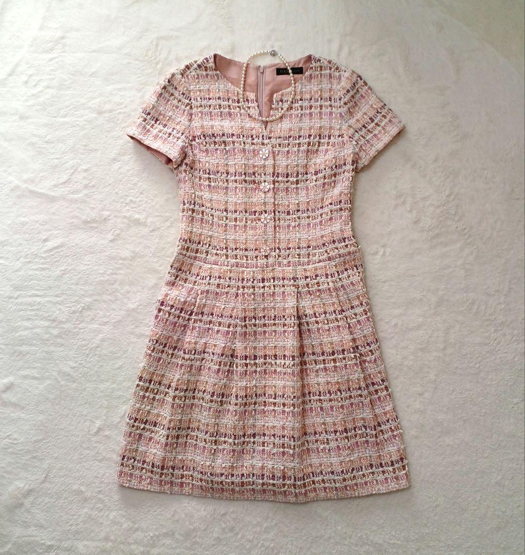 DAMA Collection　ダーマコレクション ラメ ツイードワンピース