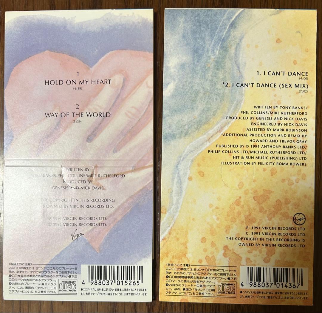Genesis レアな8cmシングルCD 2枚セット
