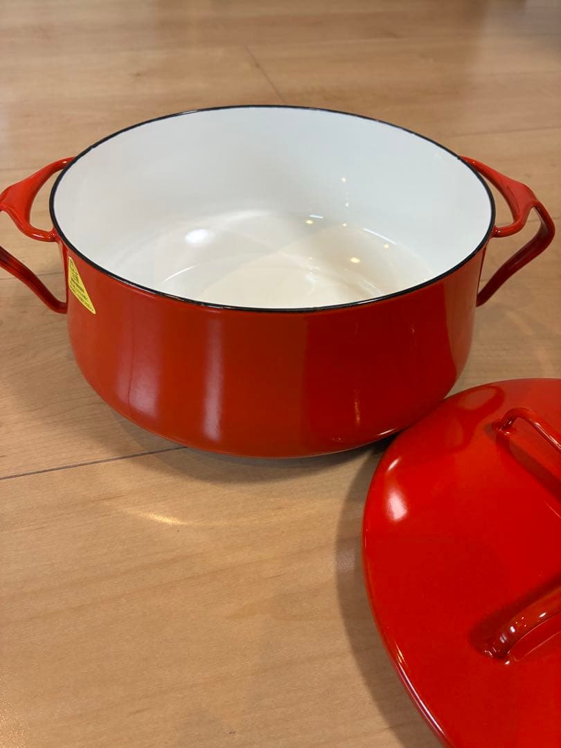 未使用品　DANSK ダンスク コベンスタイル 両手鍋 18cm ホーロー　赤