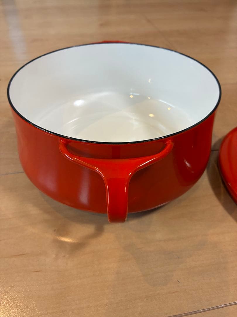 未使用品　DANSK ダンスク コベンスタイル 両手鍋 18cm ホーロー　赤