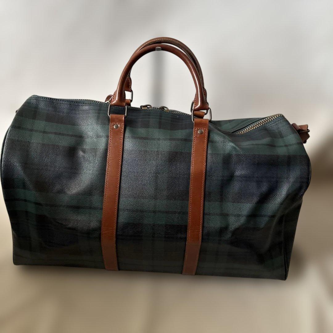 美品✨ラルフローレン ブラックウォッチ　2way ボストンバッグ　付属品