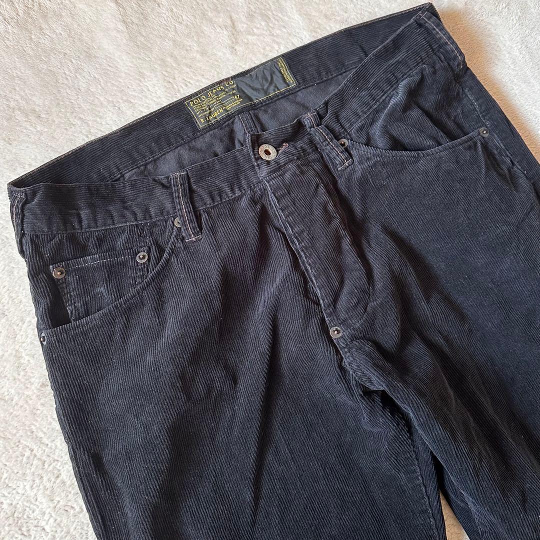 PolobyRalphLauren コーデュロイジャケットパンツセットアップ黒
