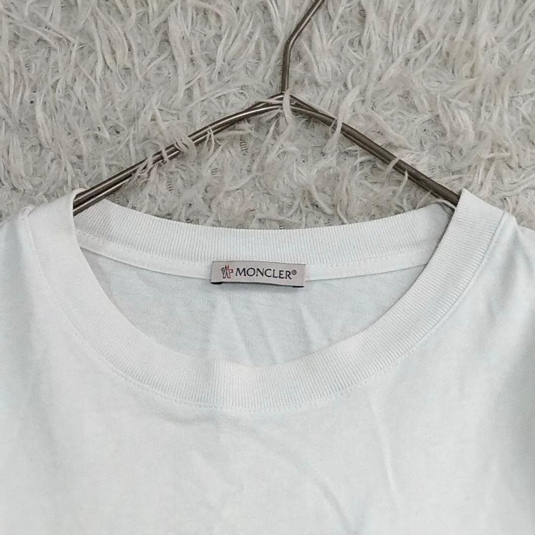 17242✨モンクレール 23年 センターロゴ カットソー ロンT M ホワイト