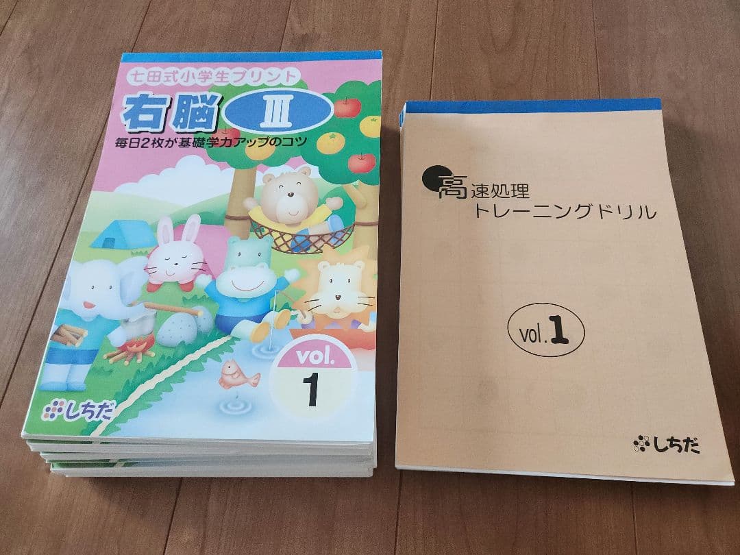 書き込みなし　七田式小学生プリント　右脳 III