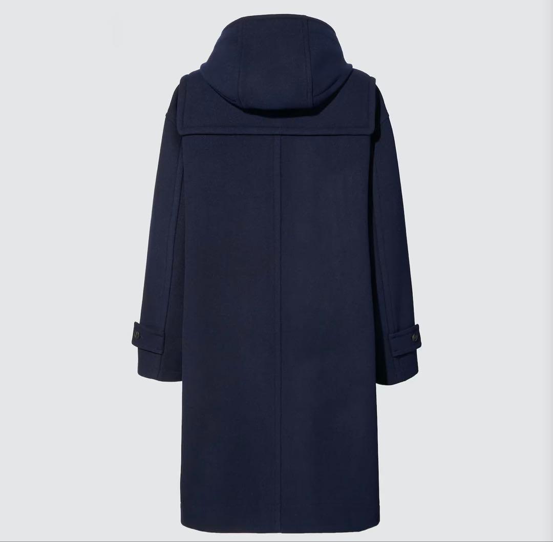 【新品】UNIQLO +J ウールオーバーサイズダッフルコート XLネイビー