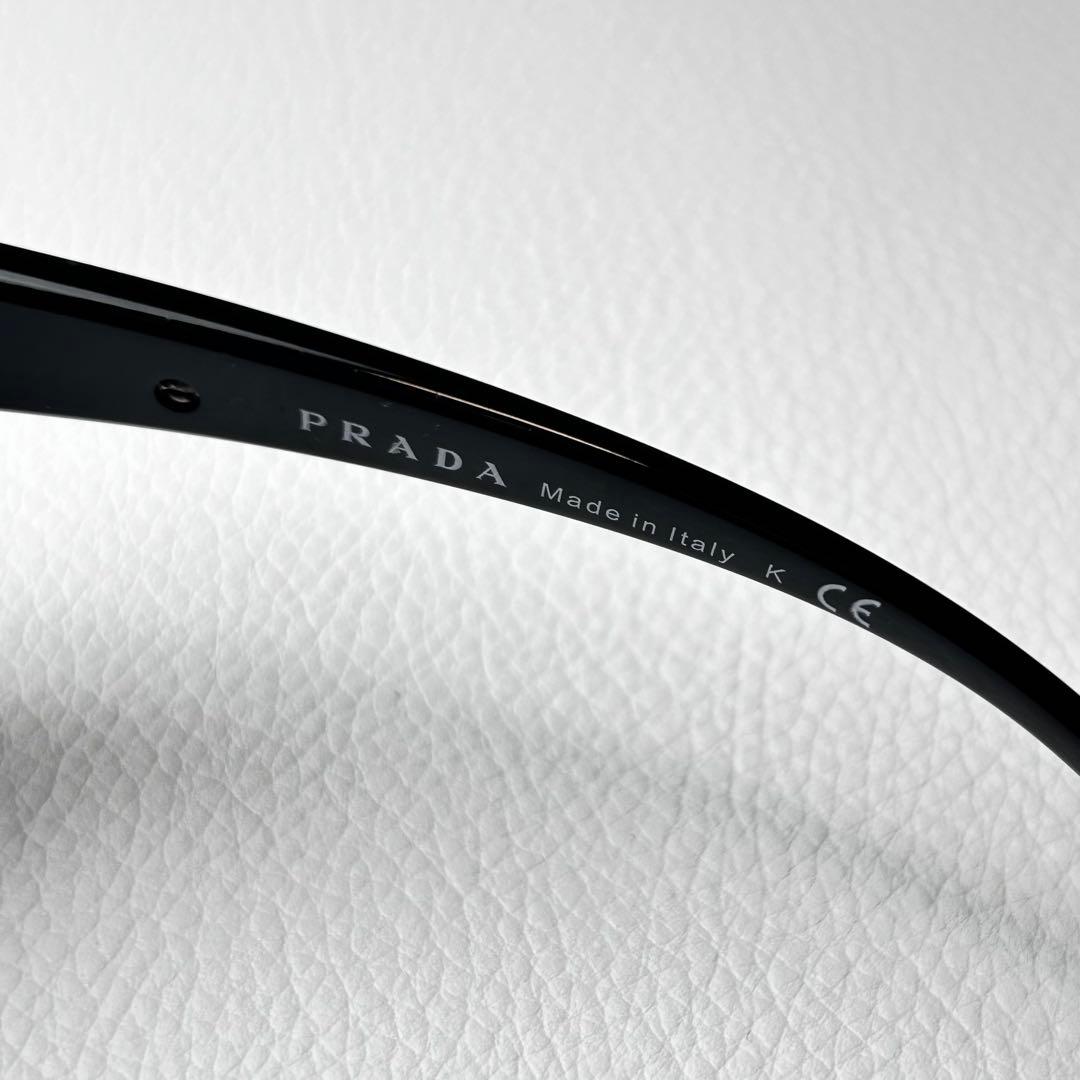 【PRADA サングラス SPR 14G】ブラック　ブルー　GACKT着用