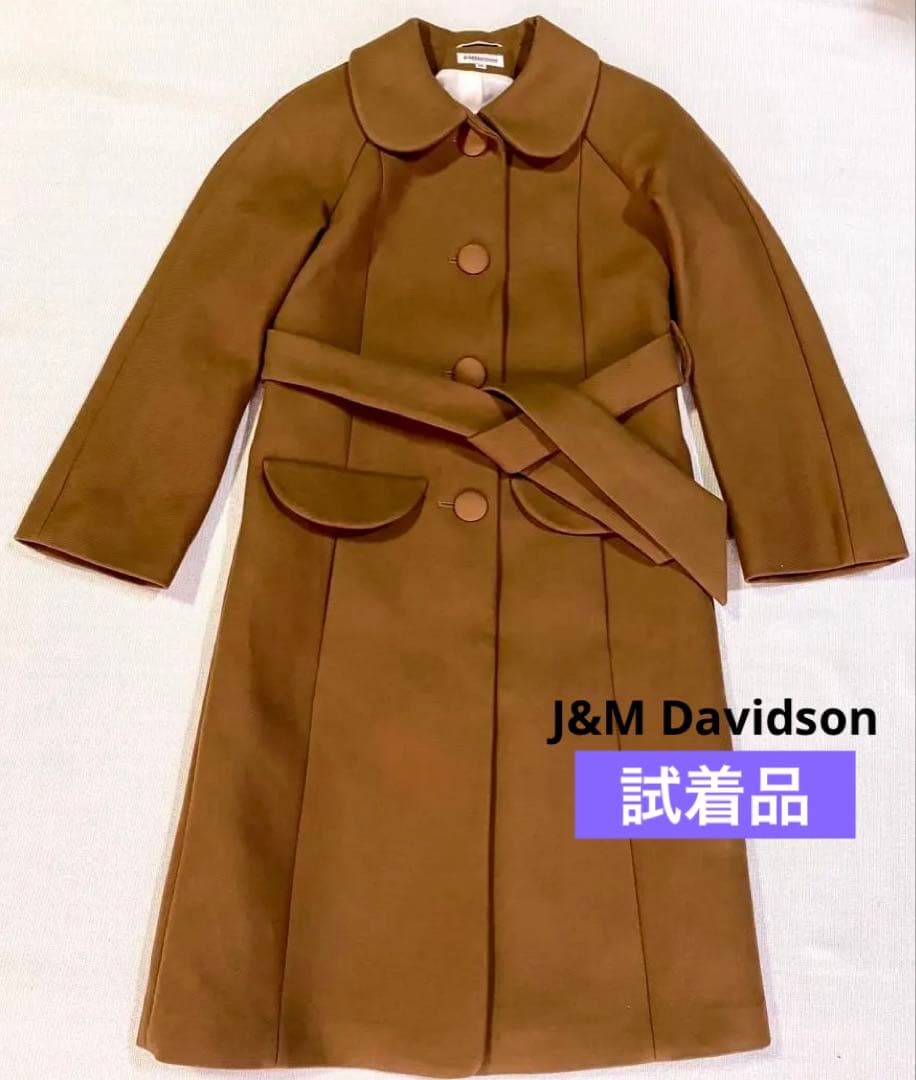 【美品】J＆M Davidsonクルミボタン　キャメルロングコート