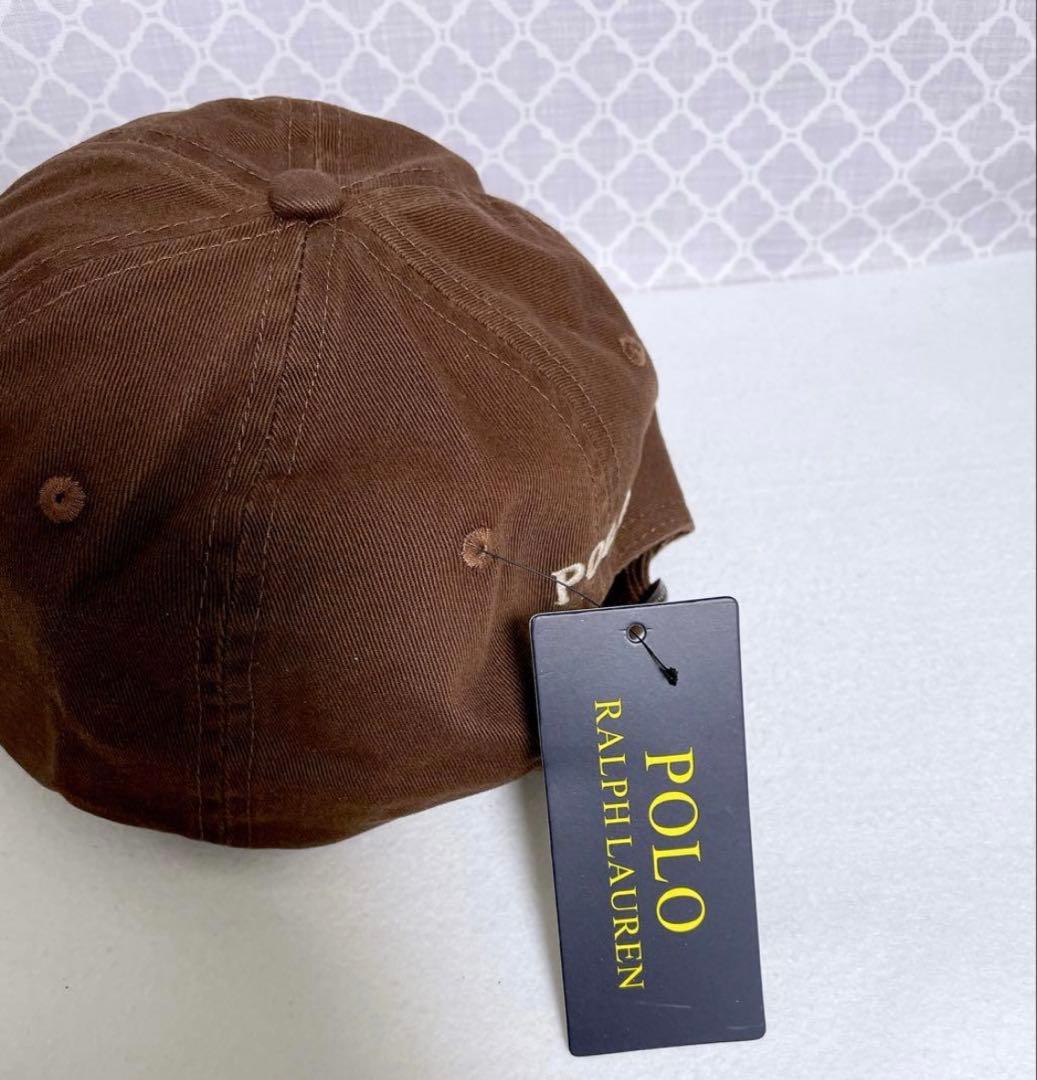 【大人気☆即完売品】ラルフローレン キャップ 帽子 タグ付 ブラウン