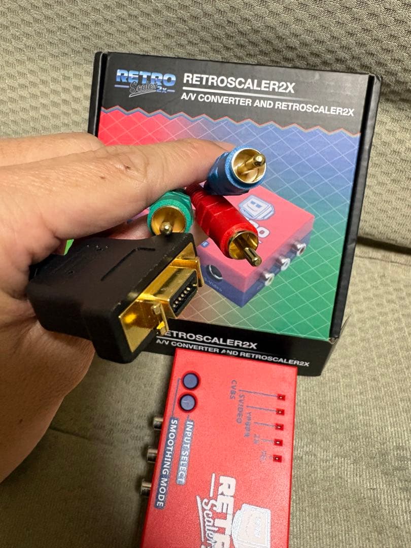RetroScaler2x D端子変換ケーブル付き