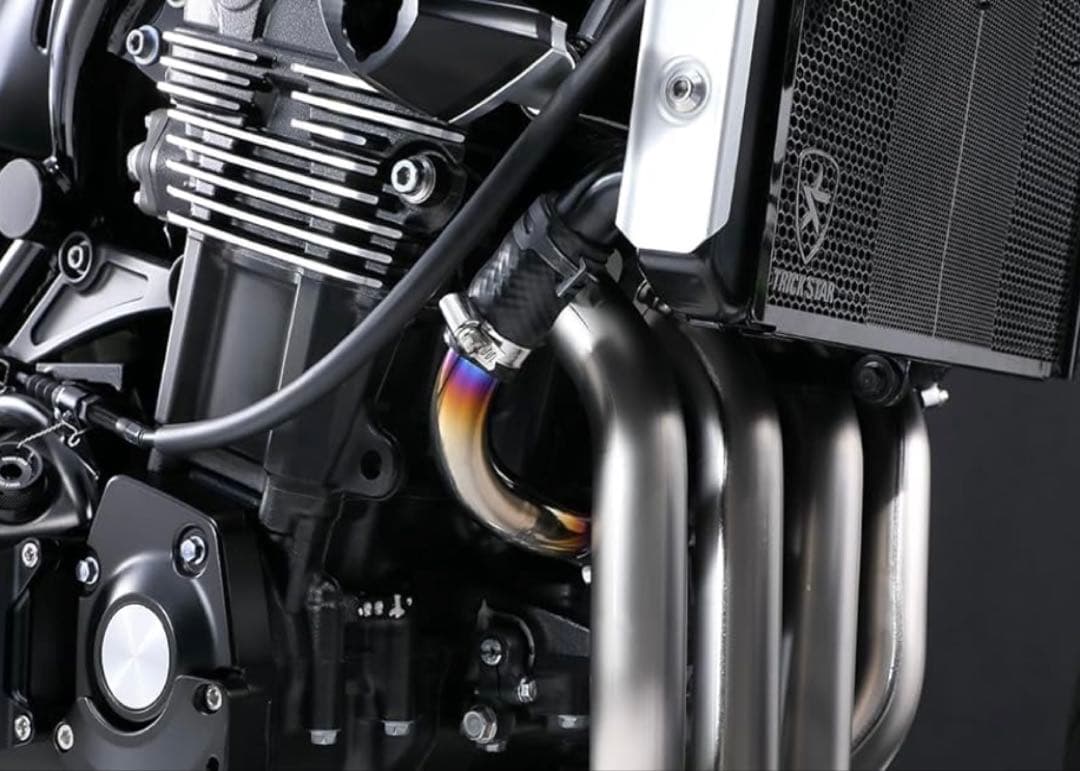 ちぇちぇZ900RS トリックスター　チタンラジエーターパイプ
