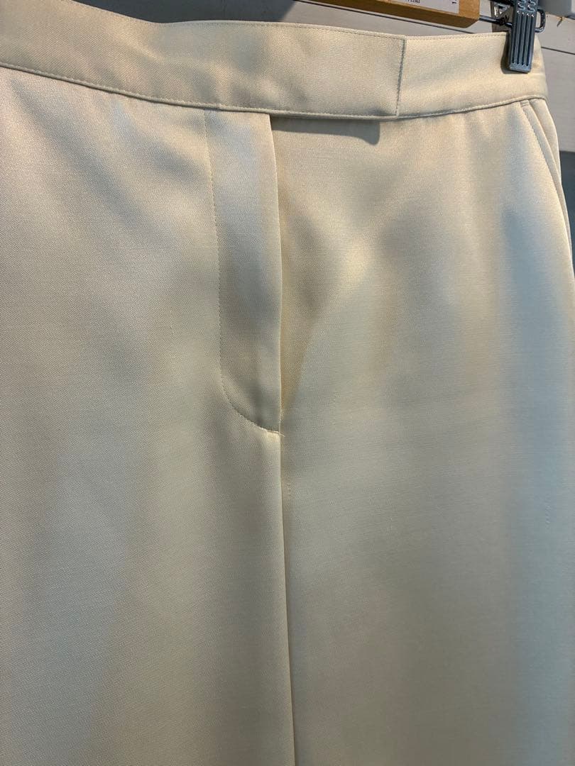 im perf Double Satin Long Skirt エクリュ　36