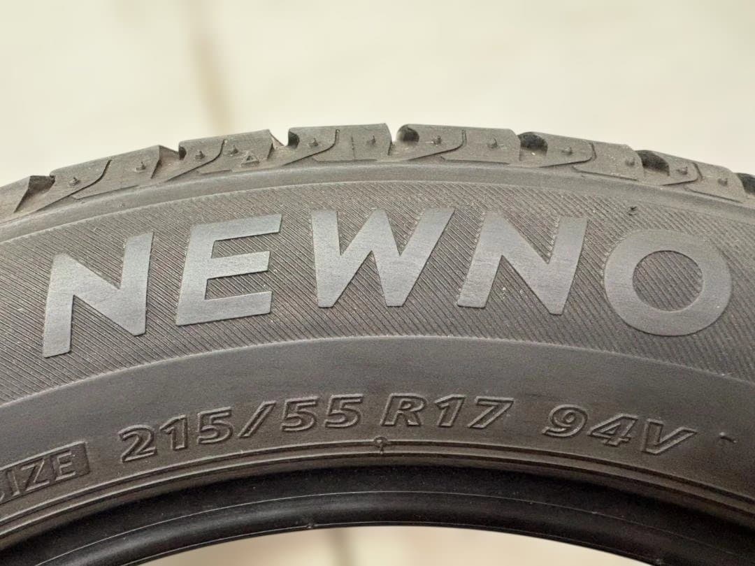 【送料無料/車検】25年製 ブリヂストン NEWNO 215/55R17 2本