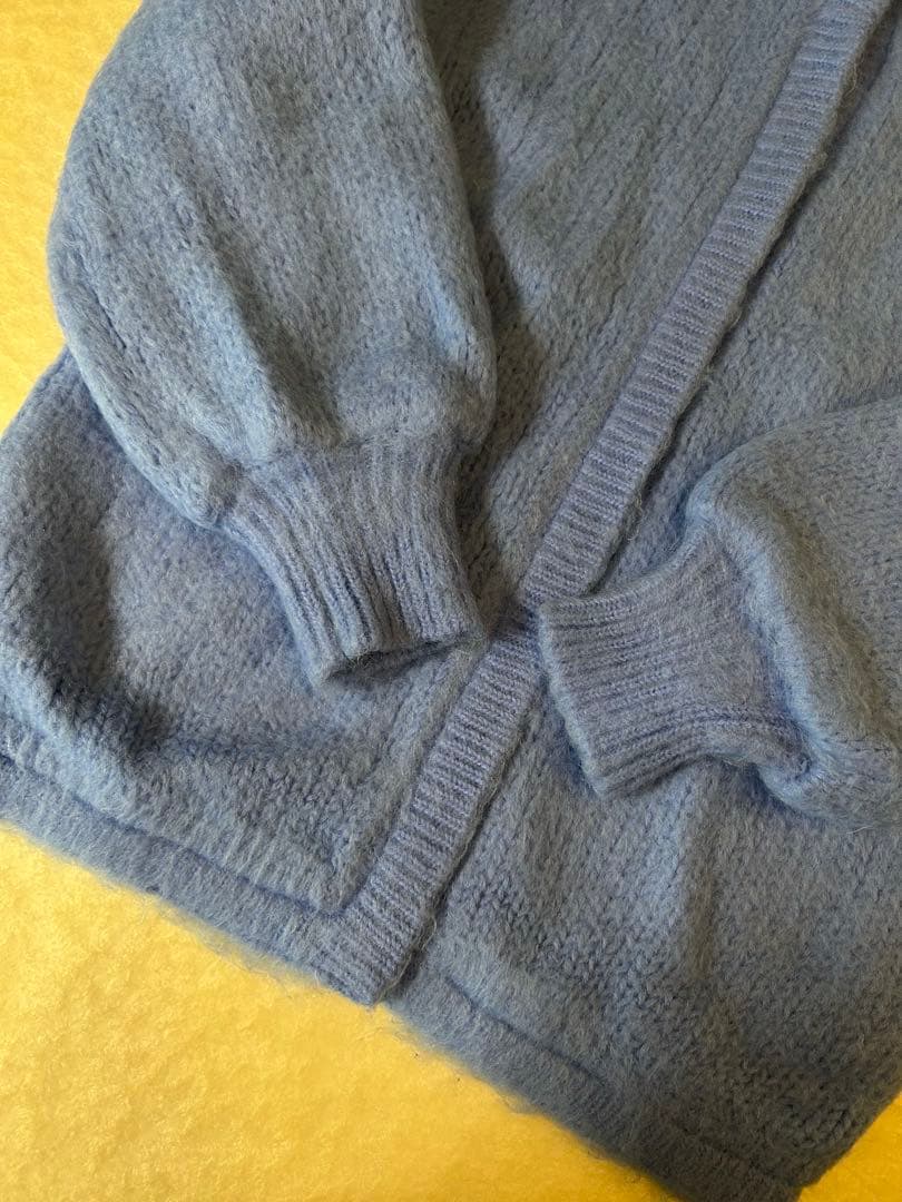 美品★ 2WAY MOHAIR SHAGGY KNIT