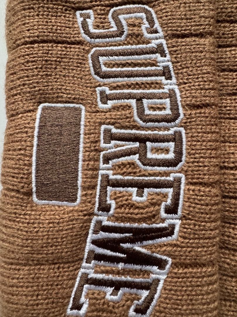 試着のみ！未使用SUPREME ブラウン ニット帽 ビーニー 美品