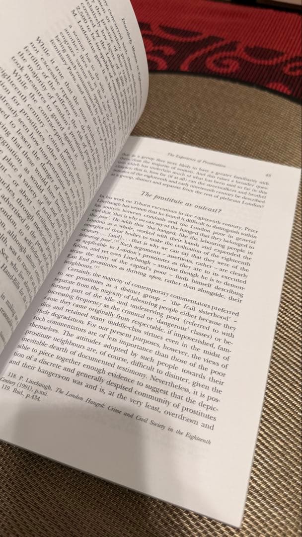 洋書 Disorderly Women in 18th Century London