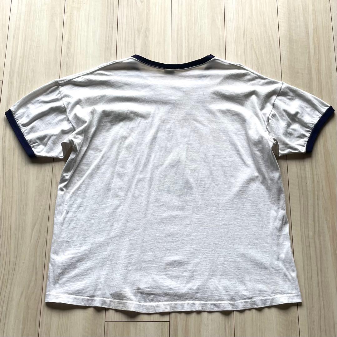 レアなミリタリープリント！XL！70s チャンピオン バータグ リンガーTシャツ