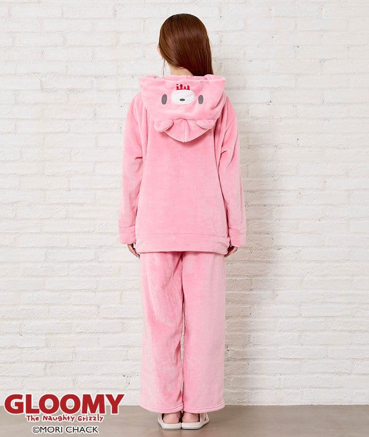 グルーミー 着ぐるみルームウェア Lサイズ ボアパジャマ 上下セット 新品タグ付