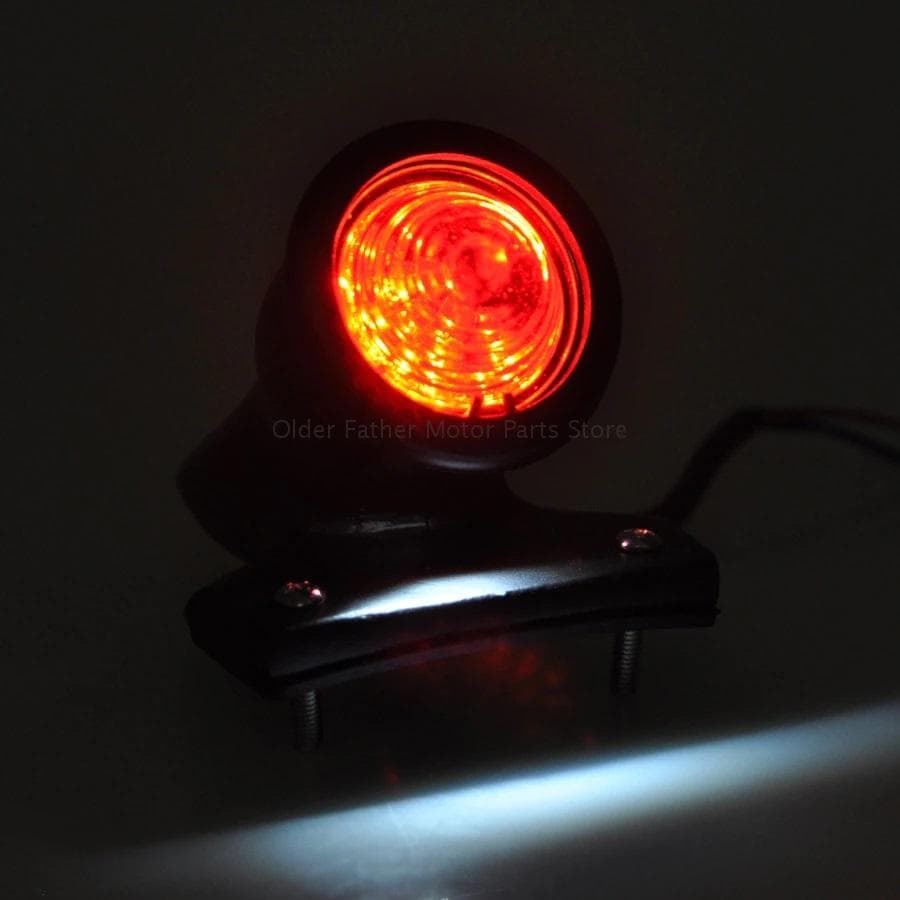 国内発送 クロッカー 復刻 LEDテールランプ ガラスレンズ ハーレー カフェ