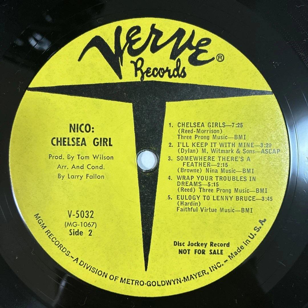 ニコ 名盤 レコード チェルシーガール USオリジナルモノ盤