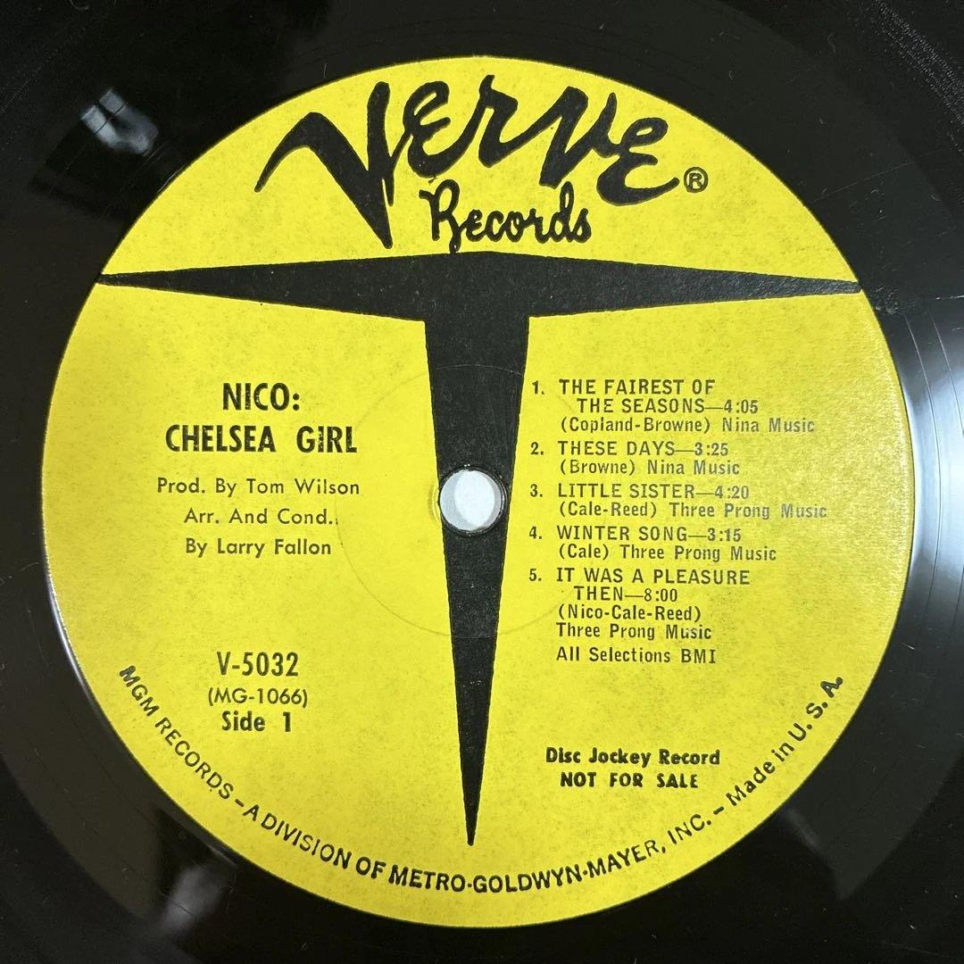 ニコ 名盤 レコード チェルシーガール USオリジナルモノ盤