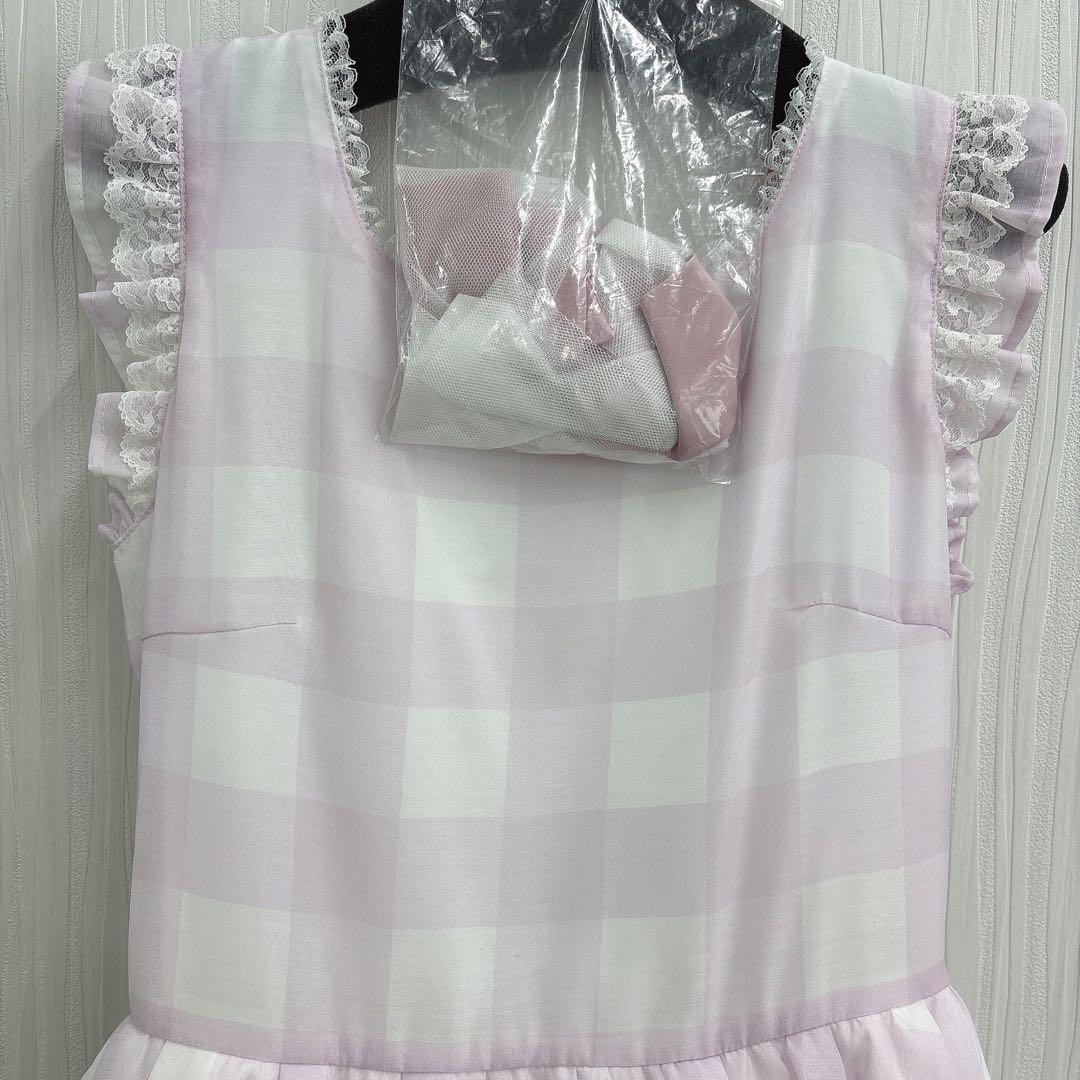 Fairy love Gingham check ワンピース ピンク