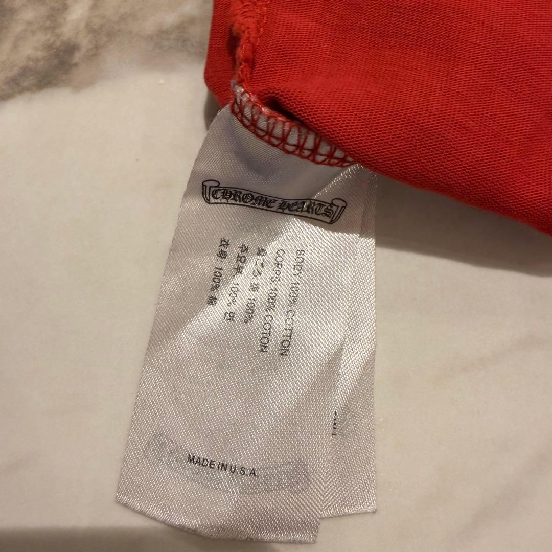 クロムハーツ Tシャツ 赤 XL