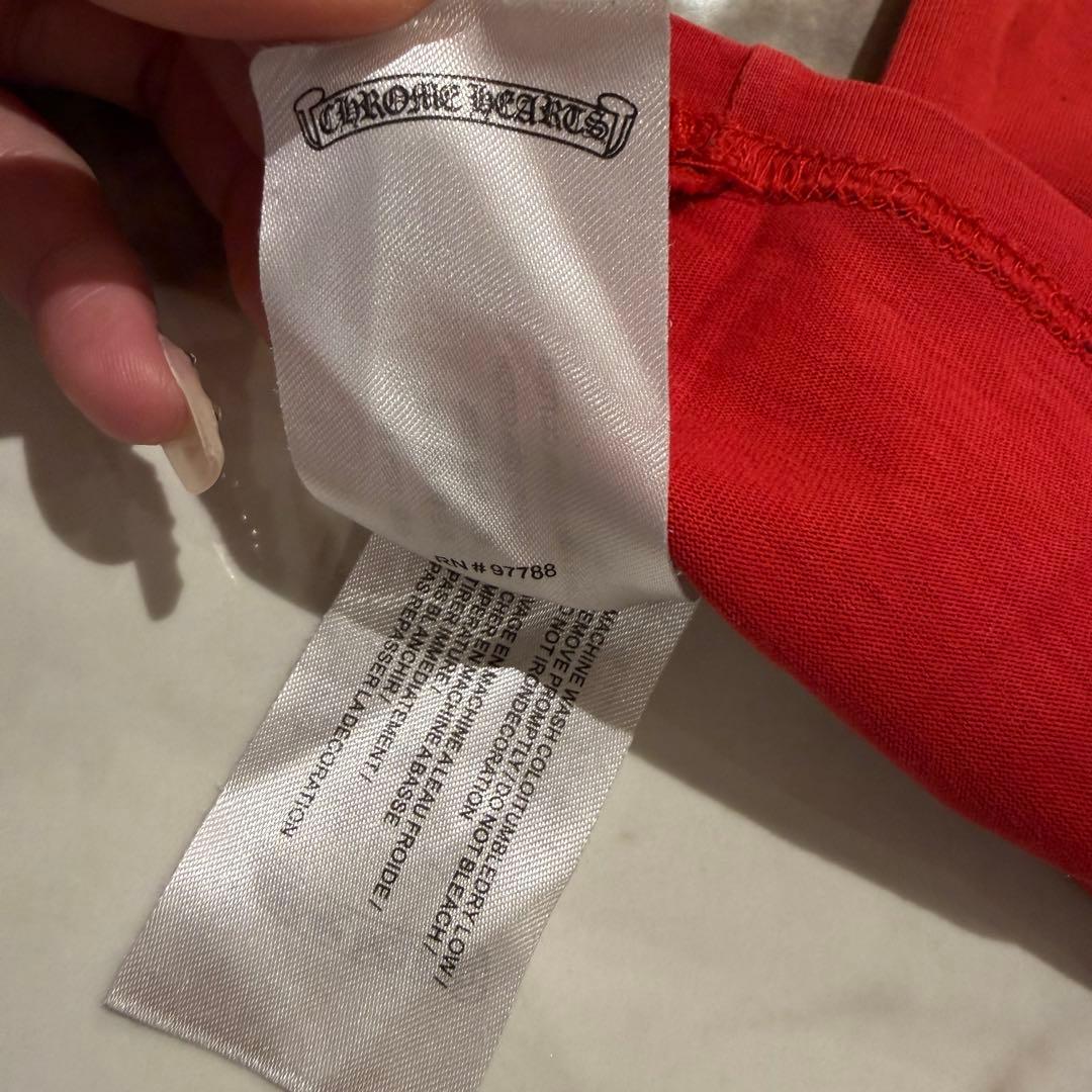クロムハーツ Tシャツ 赤 XL