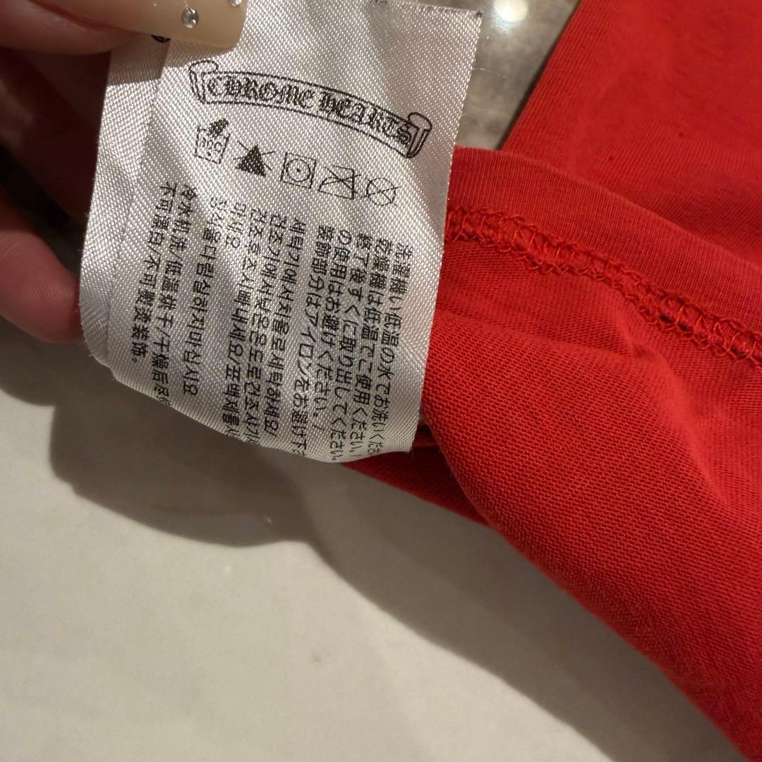 クロムハーツ Tシャツ 赤 XL