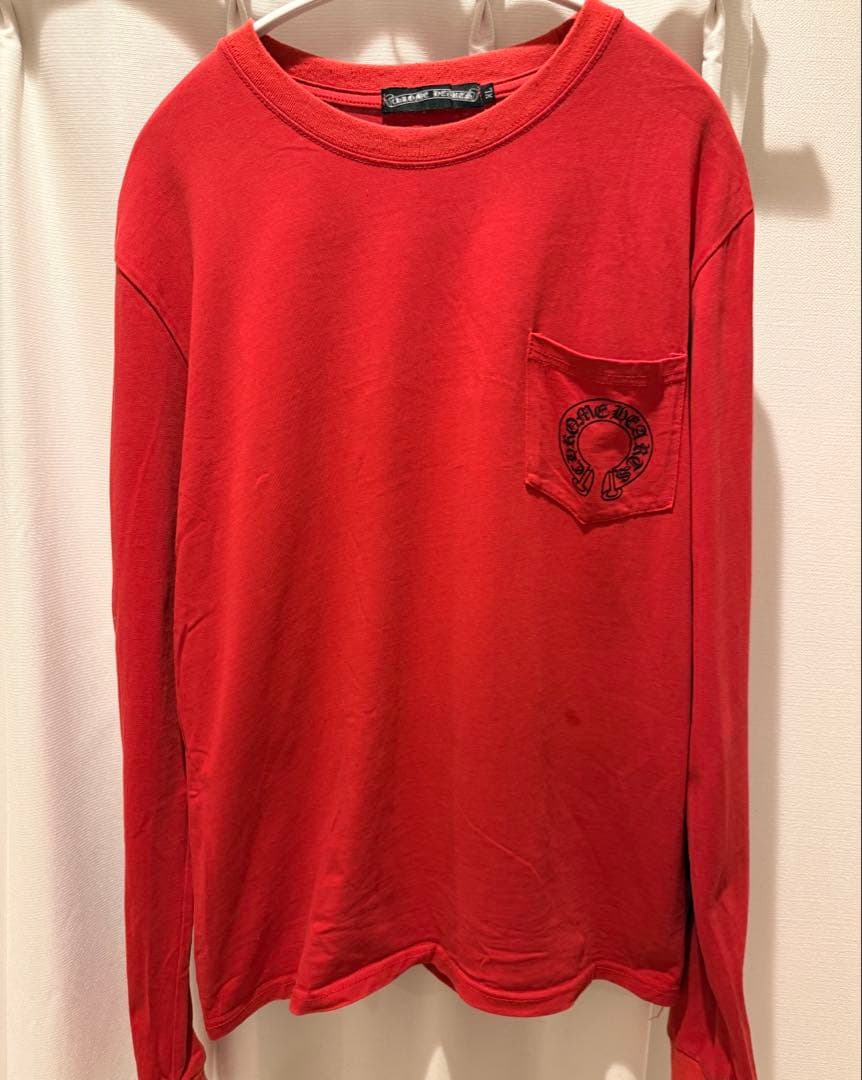 クロムハーツ Tシャツ 赤 XL