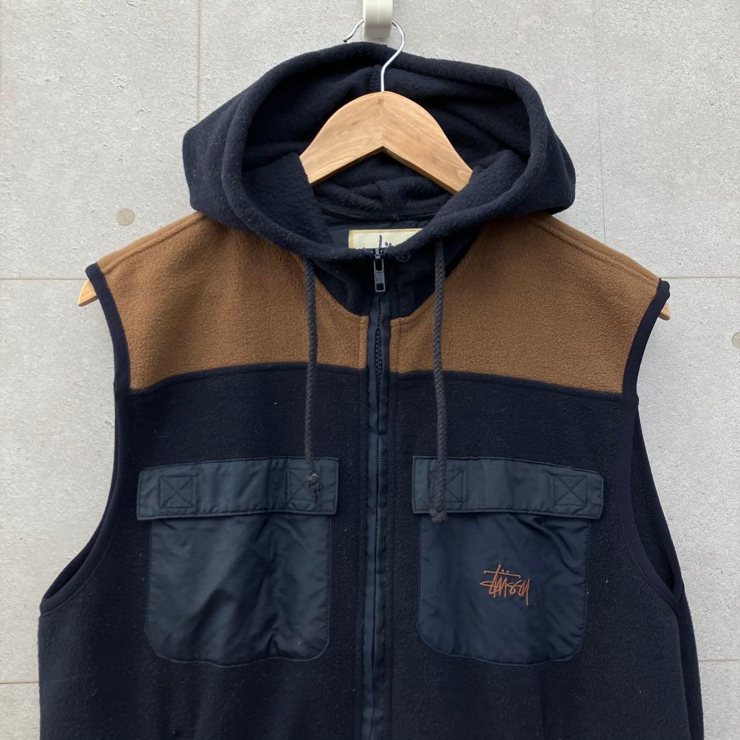 Stussy フリース ベスト ジャケット OUTDOOR L 紺