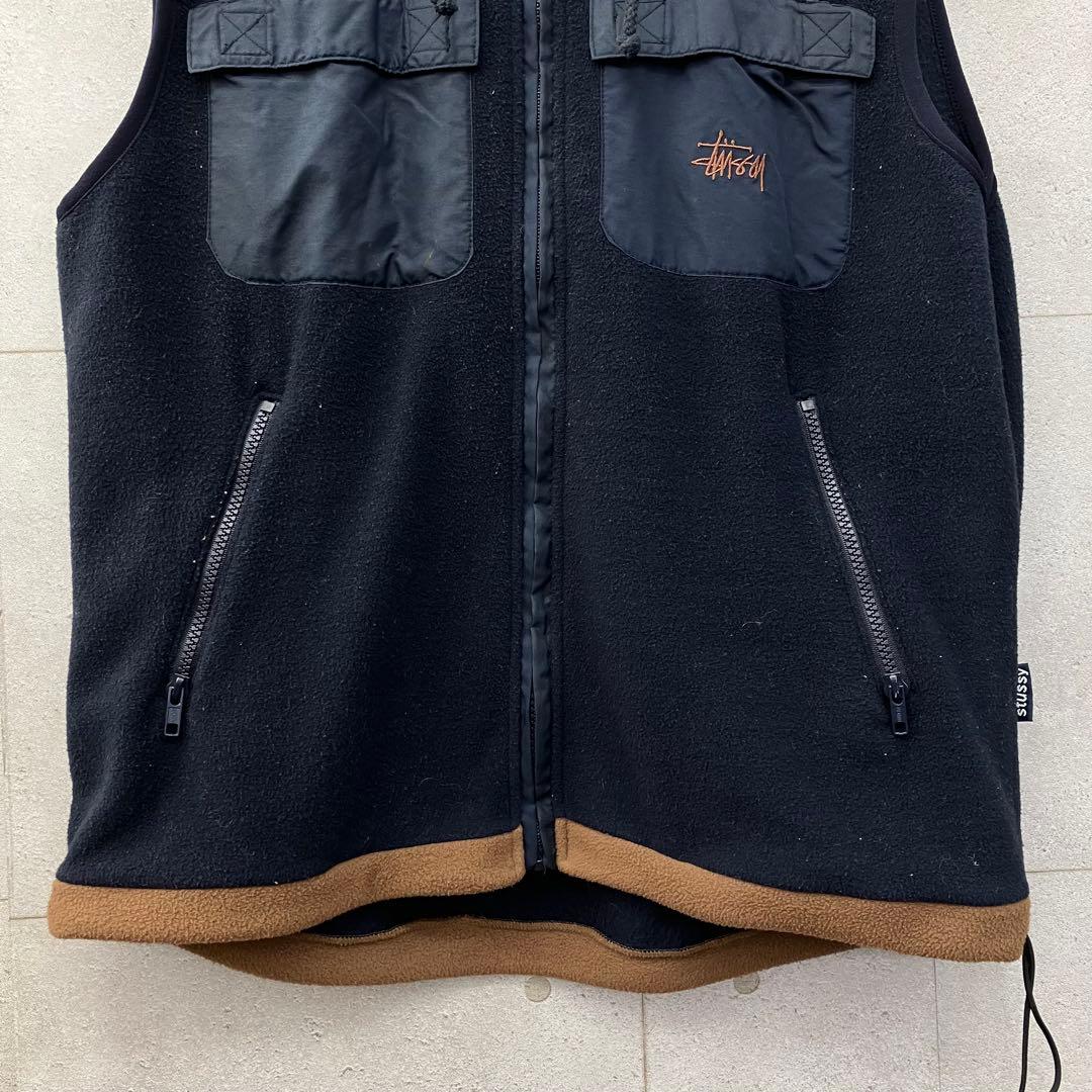 Stussy フリース ベスト ジャケット OUTDOOR L 紺