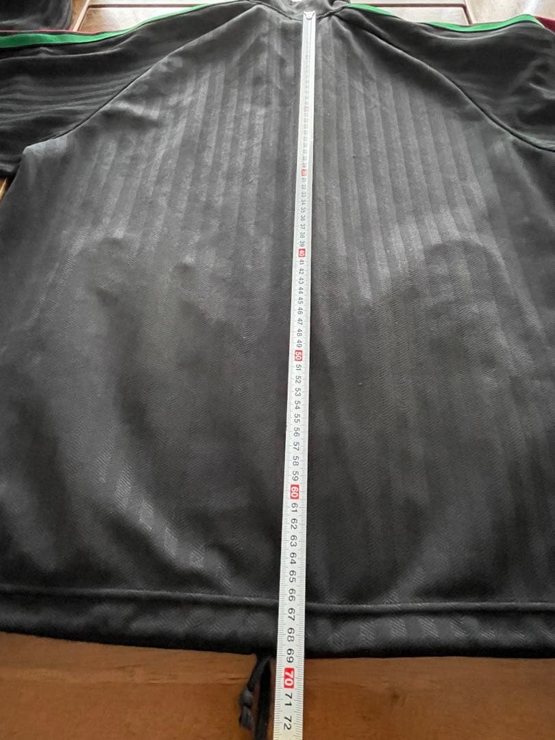 adidas ラスタカラージャージ上下セット ブラック　レゲエ
