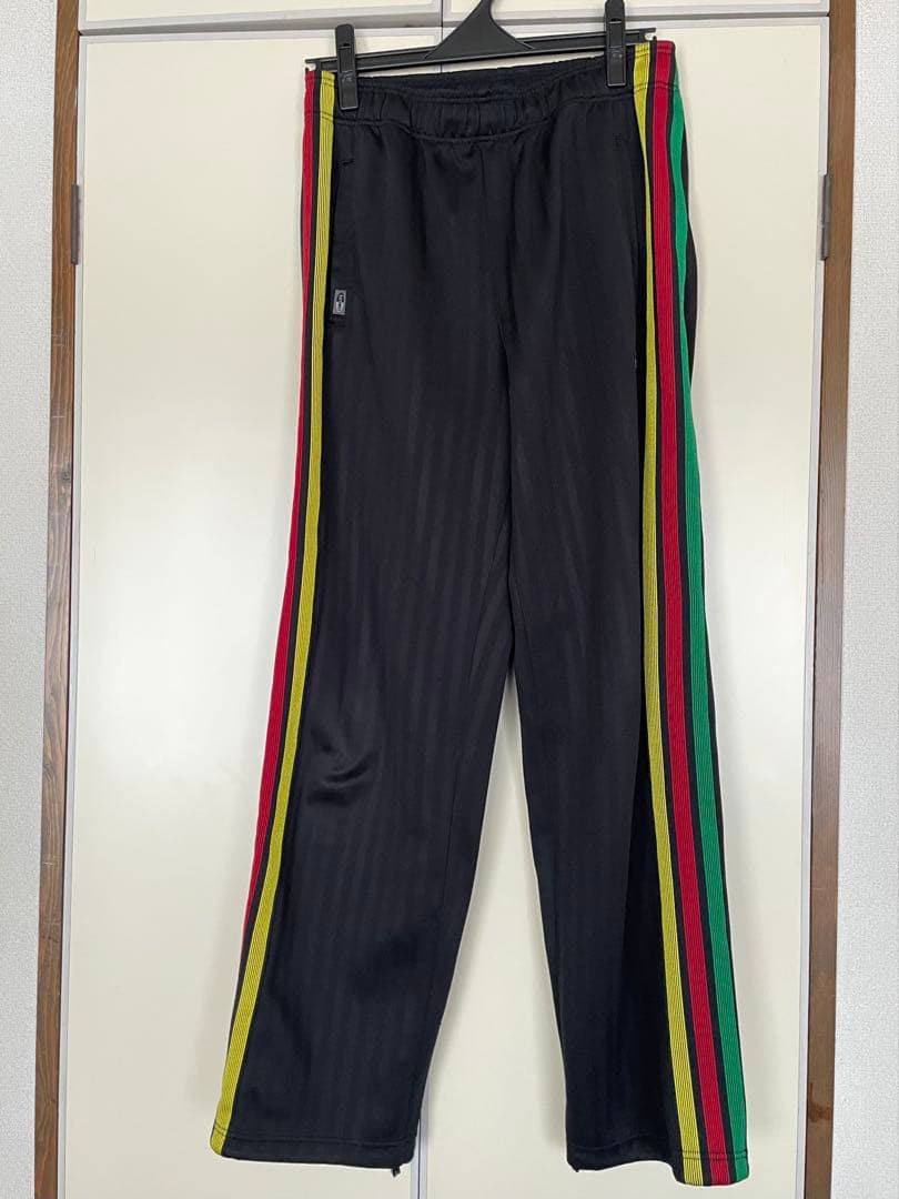 adidas ラスタカラージャージ上下セット ブラック　レゲエ
